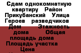 Сдам однокомнатную квартиру › Район ­ Прикубанский › Улица ­ Героев - разведчиков › Дом ­ 10 › Этажность дома ­ 17 › Общая площадь дома ­ 34 › Площадь участка ­ 34 › Цена ­ 15 000 - Краснодарский край Недвижимость » Дома, коттеджи, дачи аренда   . Краснодарский край